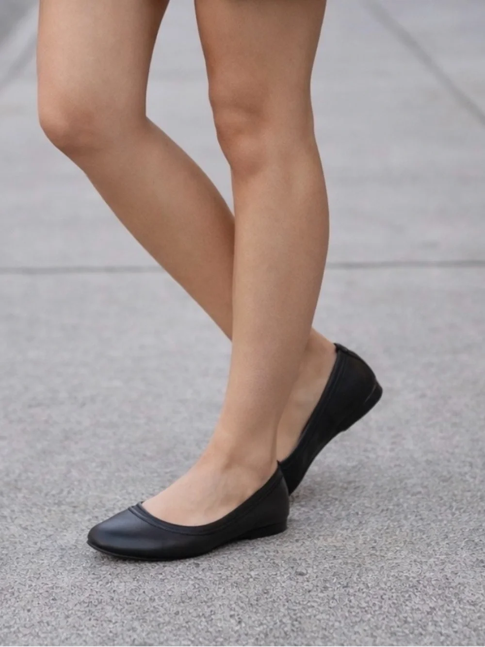 Frye Black Leather Ballet Flats Shoes 37 - Picture 2 of 12